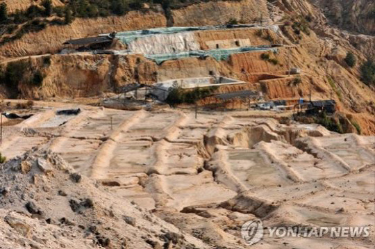 중국 장시성의 희토류 광산.     [EPA=연합뉴스]